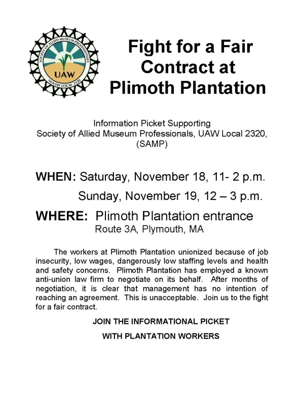 Plimoth Plantation Picket
